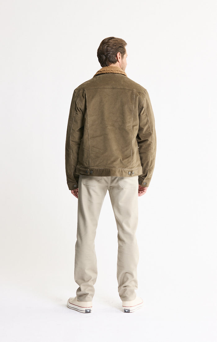 Corduroy Sherpa Lined Trucker Jacket