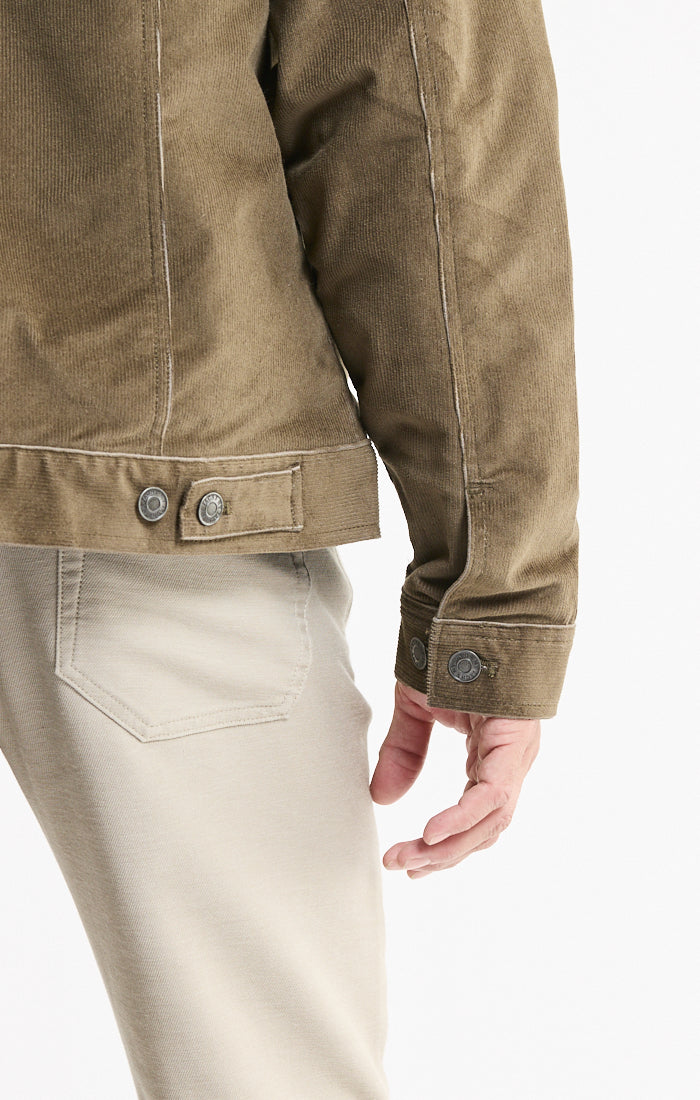 Corduroy Sherpa Lined Trucker Jacket