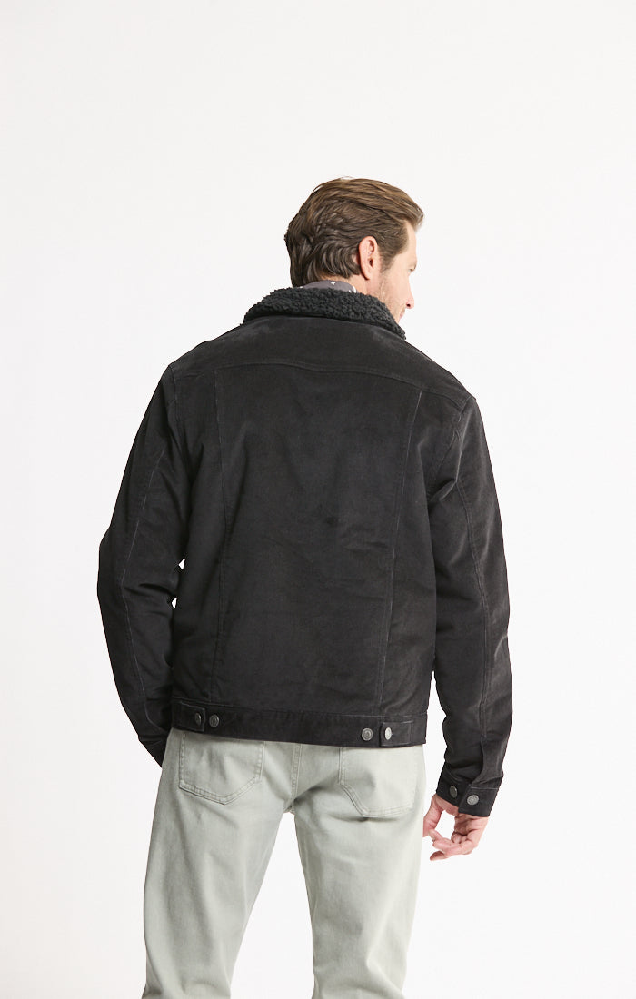 Corduroy Sherpa Lined Trucker Jacket