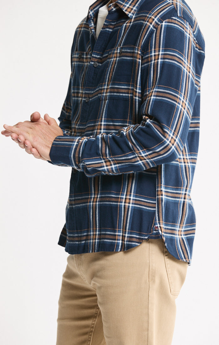 Rye Lightweight Flannel Utility Workshirt