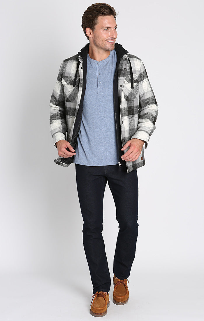 Wool Blend Hooded Jacket