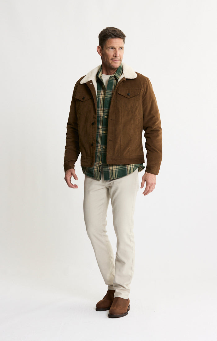 Sherpa Lined Corduroy Trucker Jacket