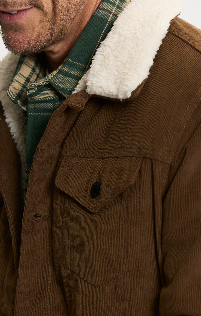 Sherpa Lined Corduroy Trucker Jacket