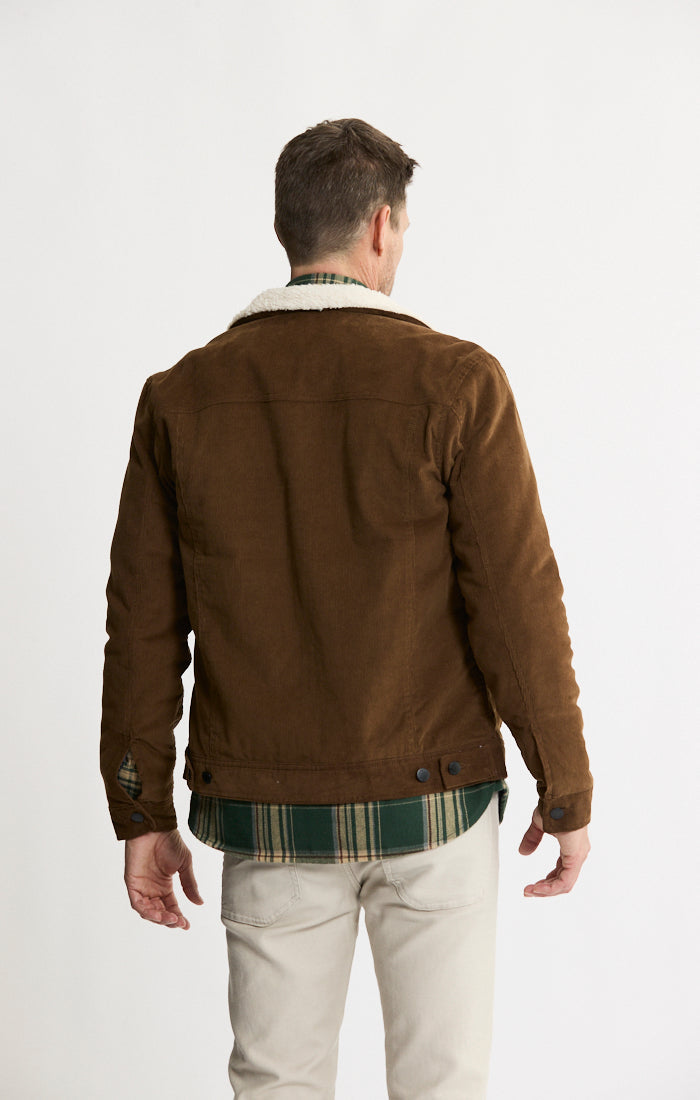Sherpa Lined Corduroy Trucker Jacket