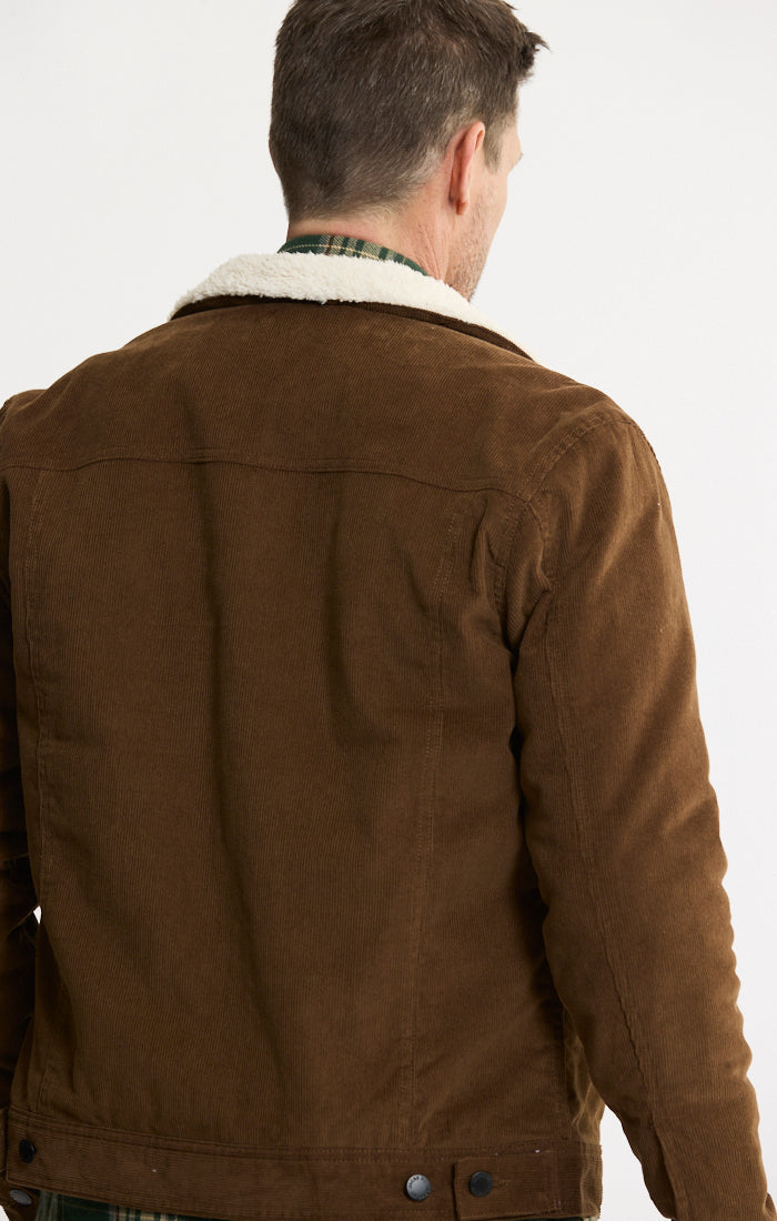 Sherpa Lined Corduroy Trucker Jacket