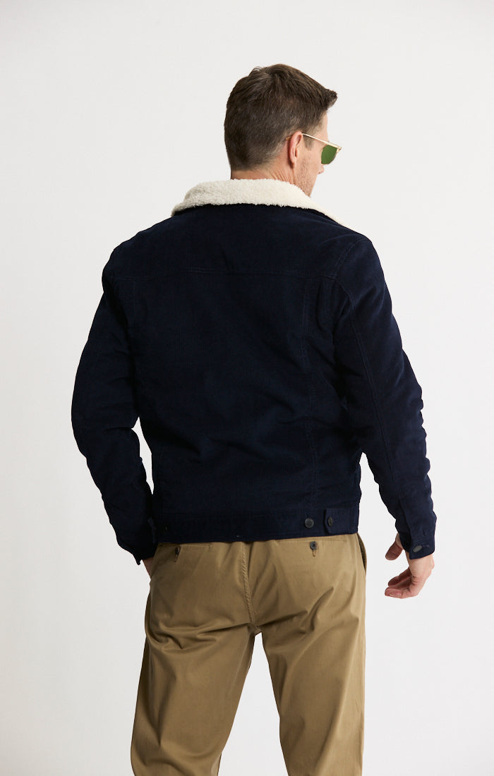 Sherpa Lined Corduroy Trucker Jacket
