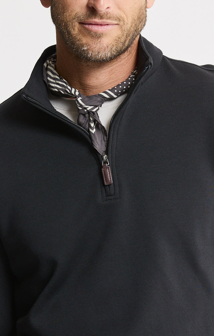 Cotton Modal Blend Quarter Zip Pullover