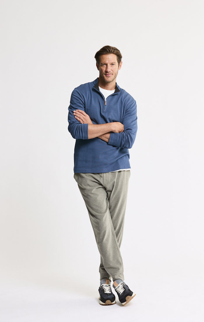 Cotton Modal Blend Quarter Zip Pullover