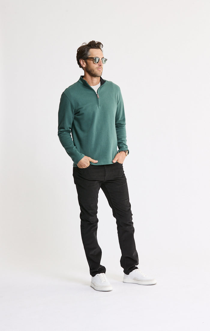 Cotton Modal Blend Quarter Zip Pullover