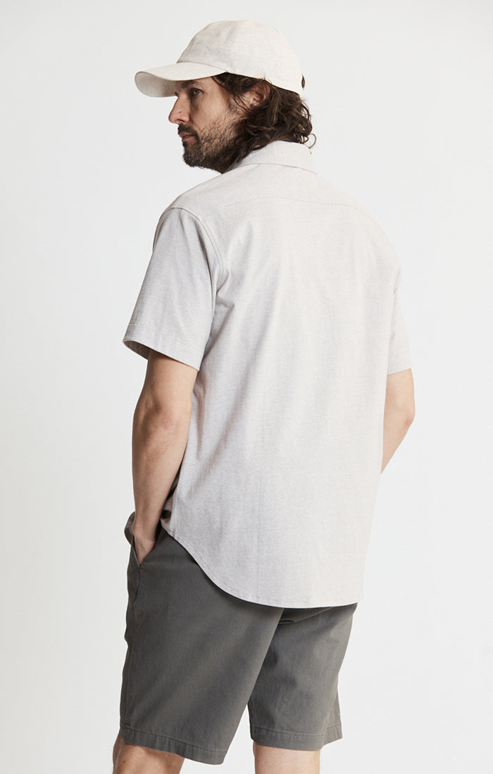 Knit Cotton Short Sleeve Shirt