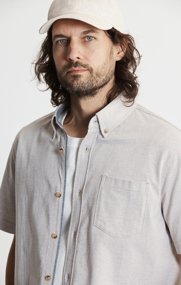 Knit Cotton Short Sleeve Shirt