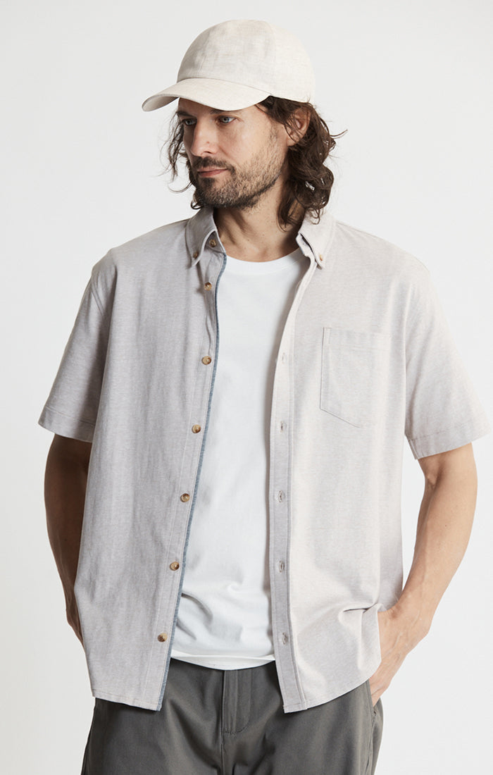 Knit Cotton Short Sleeve Shirt