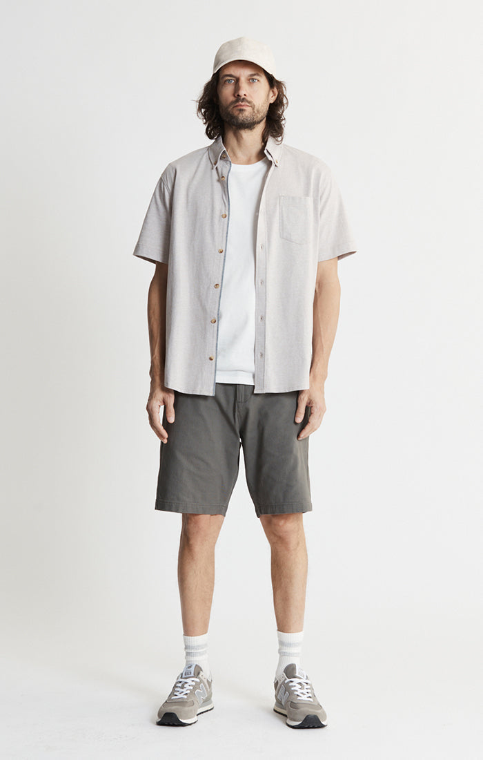 Knit Cotton Short Sleeve Shirt