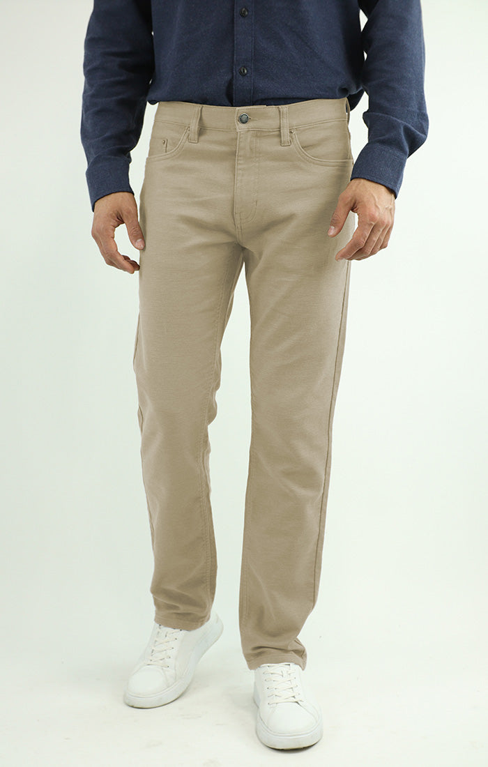 Stretch Straight Fit 5 Pocket Twill Pant