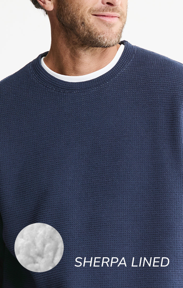 Sherpa Lined Crewneck Sweatshirt