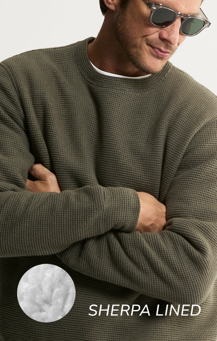 Sherpa Lined Crewneck Sweatshirt