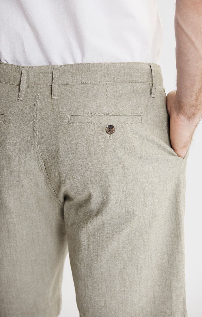 Stretch Chambray Shorts