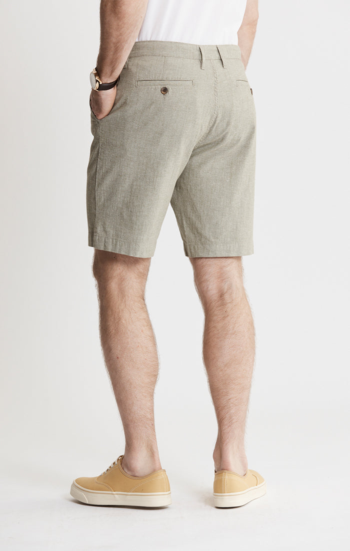Stretch Chambray Shorts