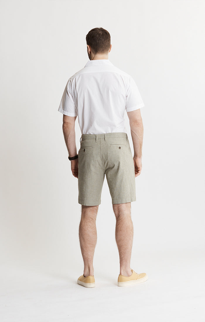 Stretch Chambray Shorts