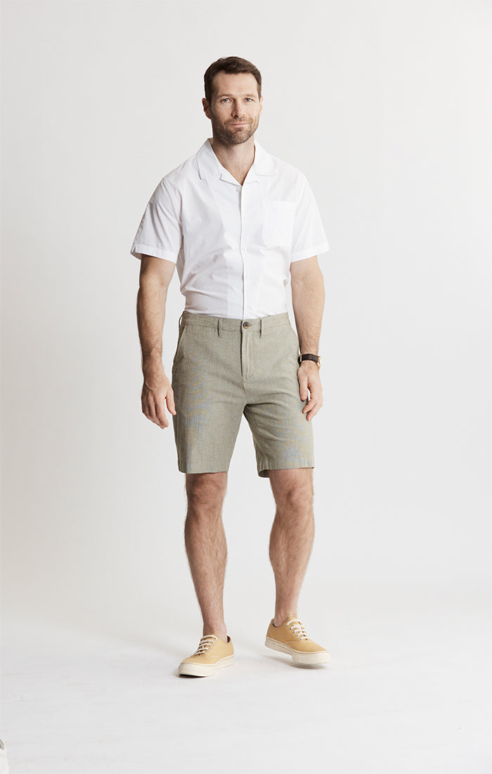 Stretch Chambray Shorts