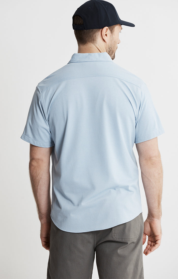 Knit Oxford Stretch Short Sleeve Shirt