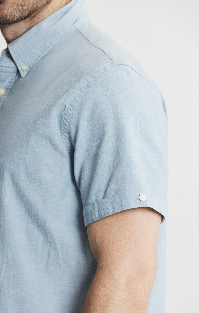 Short Sleeve Chambray Shirt