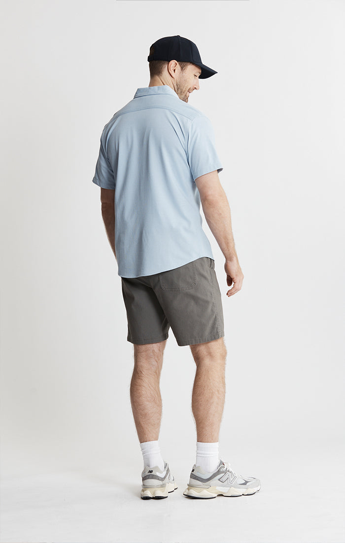 Knit Oxford Stretch Short Sleeve Shirt