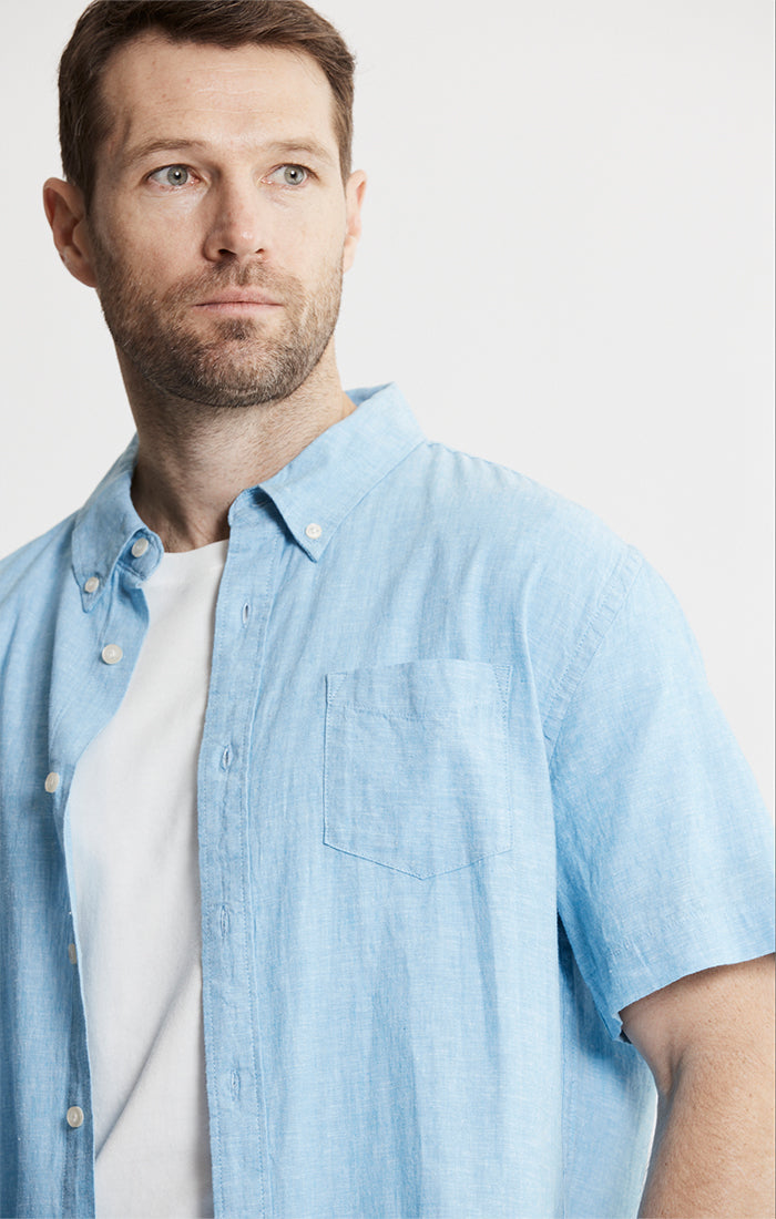 Cotton Linen Short Sleeve Shirt