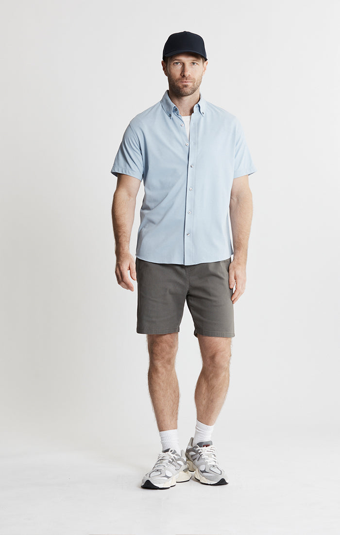 Knit Oxford Stretch Short Sleeve Shirt