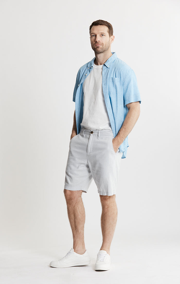 Cotton Linen Short Sleeve Shirt