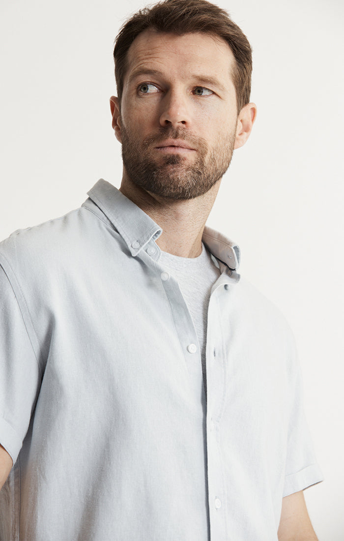 Noho Short Sleeve Linen Viscose Shirt