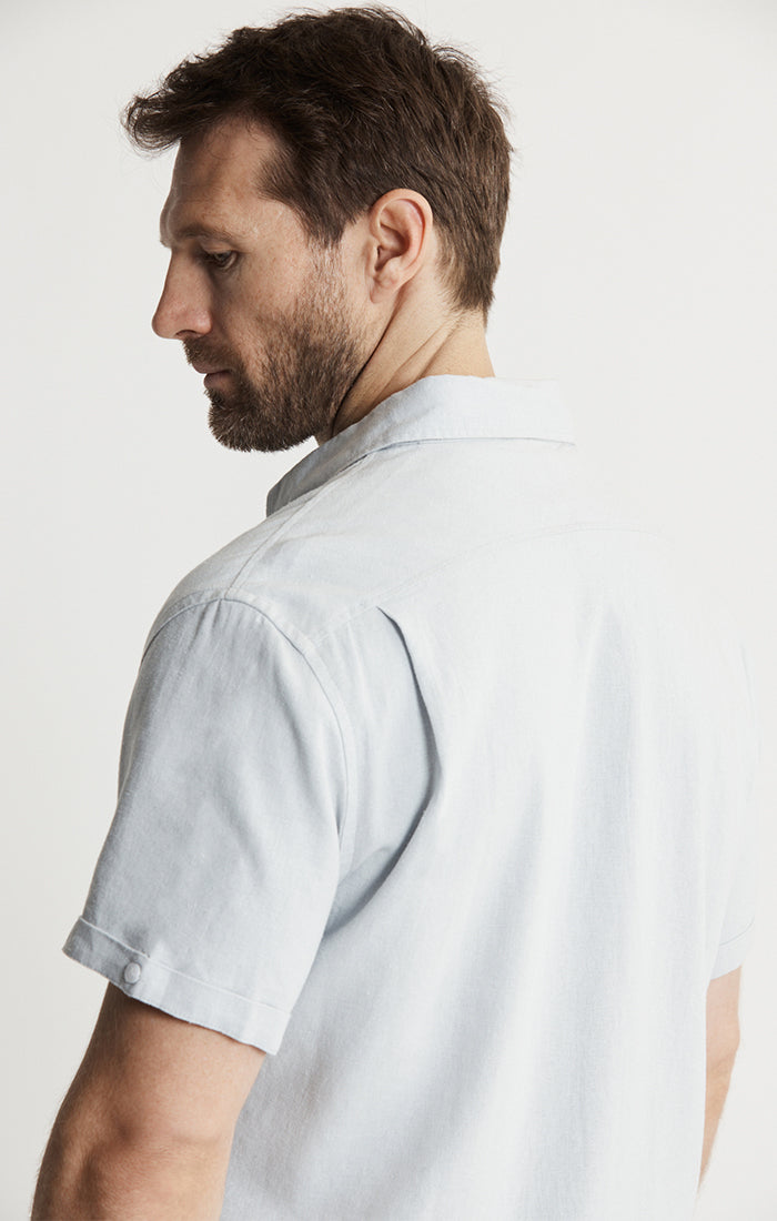 Noho Short Sleeve Linen Viscose Shirt