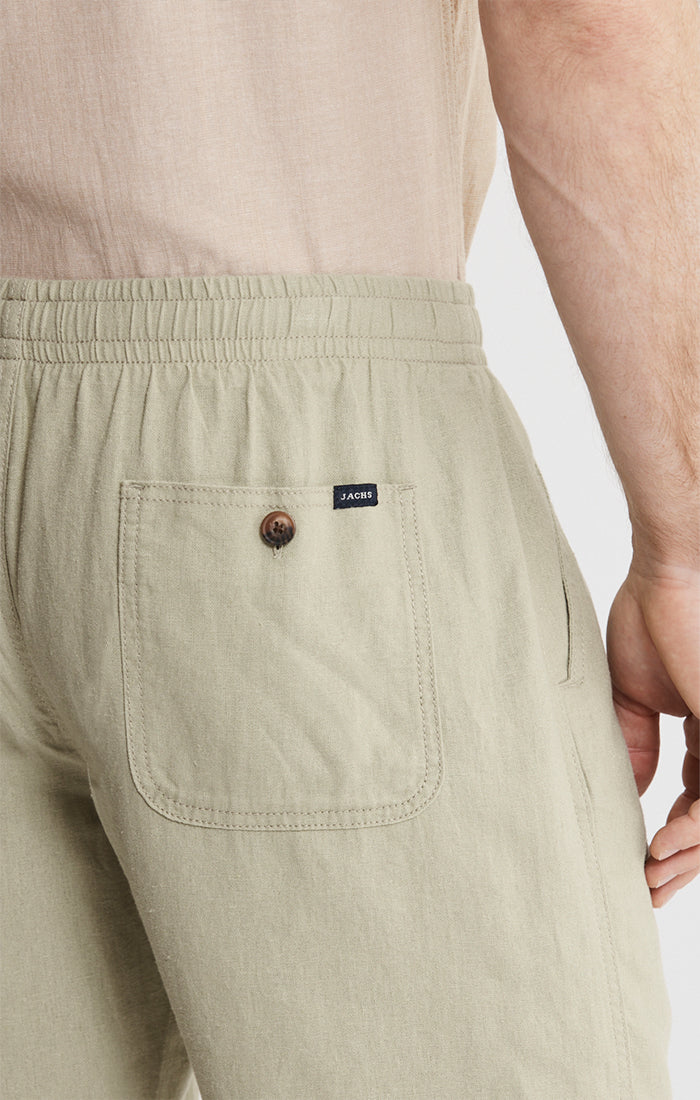 Linen Pull On Shorts