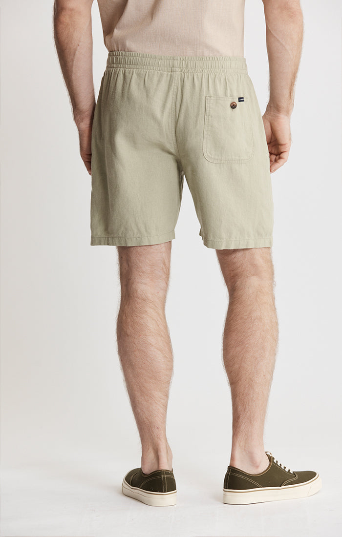 Linen Pull On Shorts