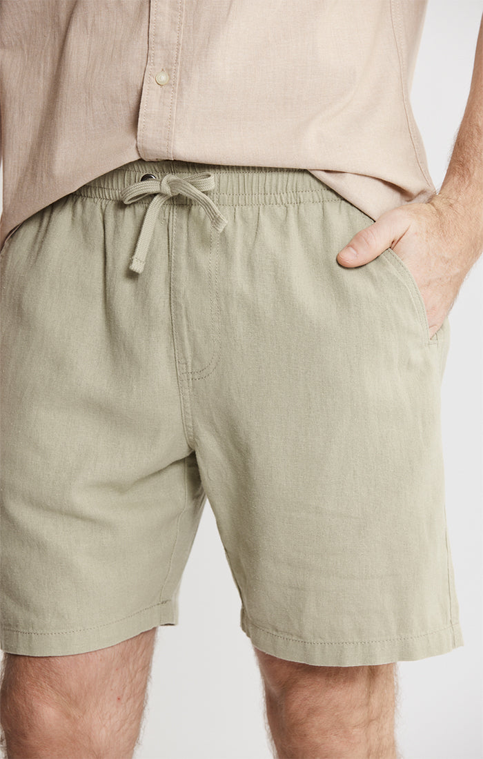 Linen Pull On Shorts
