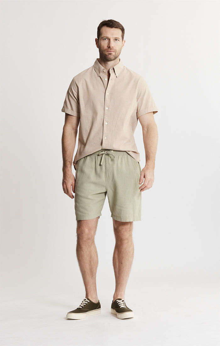Linen Pull On Shorts