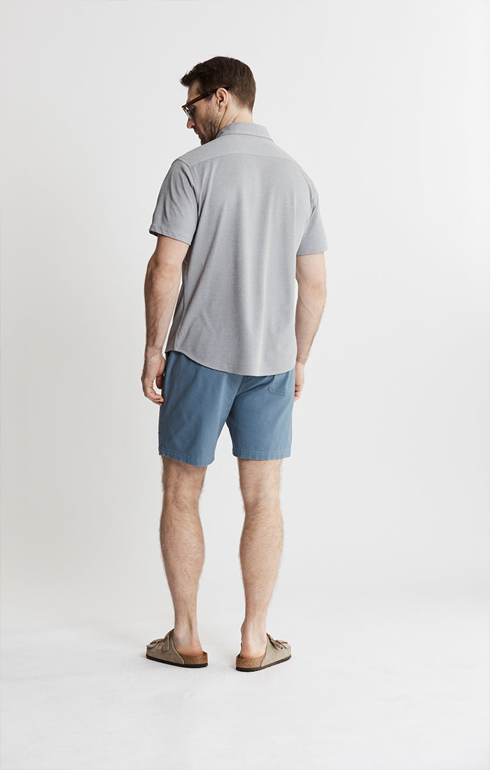 Knit Oxford Stretch Short Sleeve Shirt