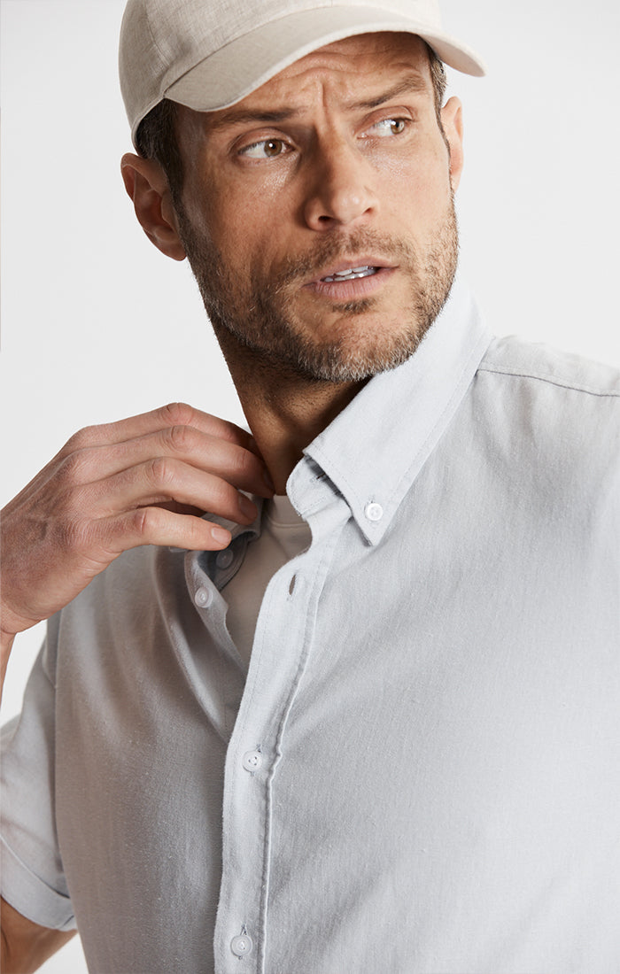 Noho Short Sleeve Linen Viscose Shirt
