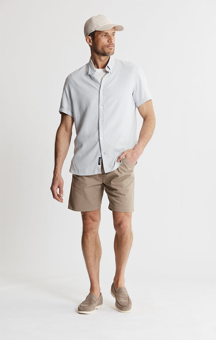 Noho Short Sleeve Linen Viscose Shirt