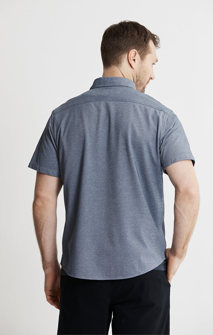 Knit Oxford Stretch Short Sleeve Shirt