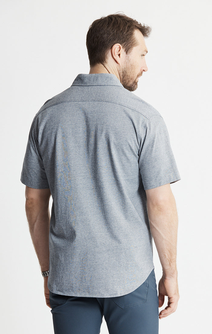 Knit Cotton Short Sleeve Shirt