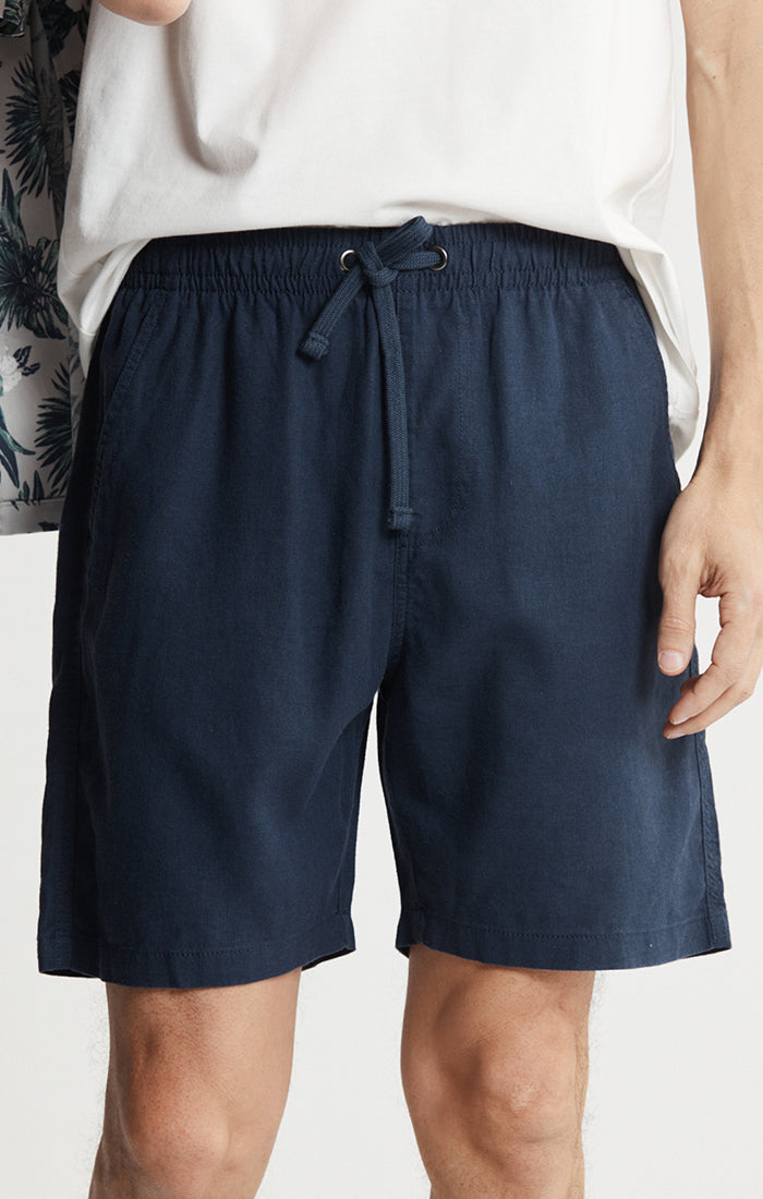 Linen Pull On Shorts