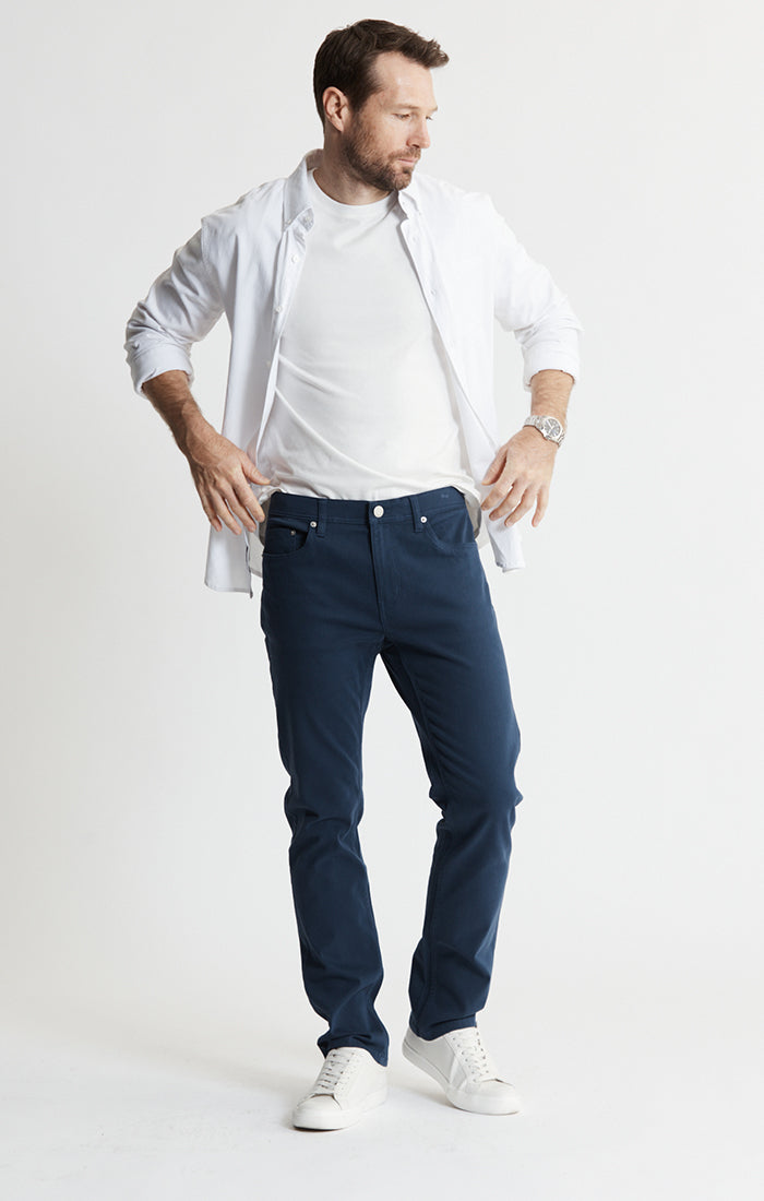 Stretch Cotton 5-Pocket Pants