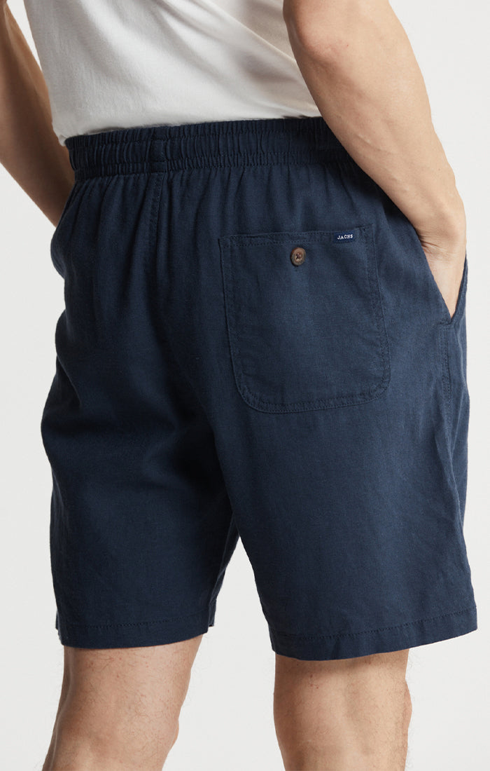 Linen Pull On Shorts