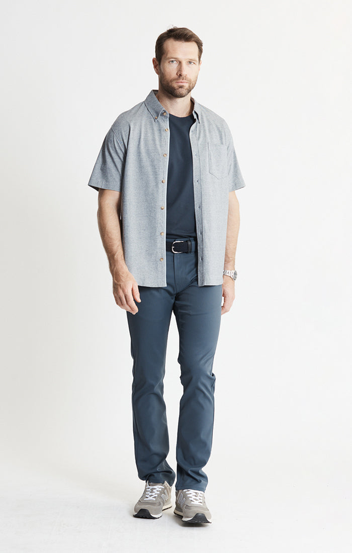 Knit Cotton Short Sleeve Shirt