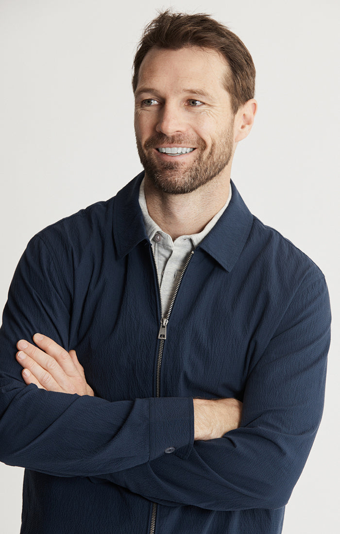 Charles Seersucker Full Zip Jacket