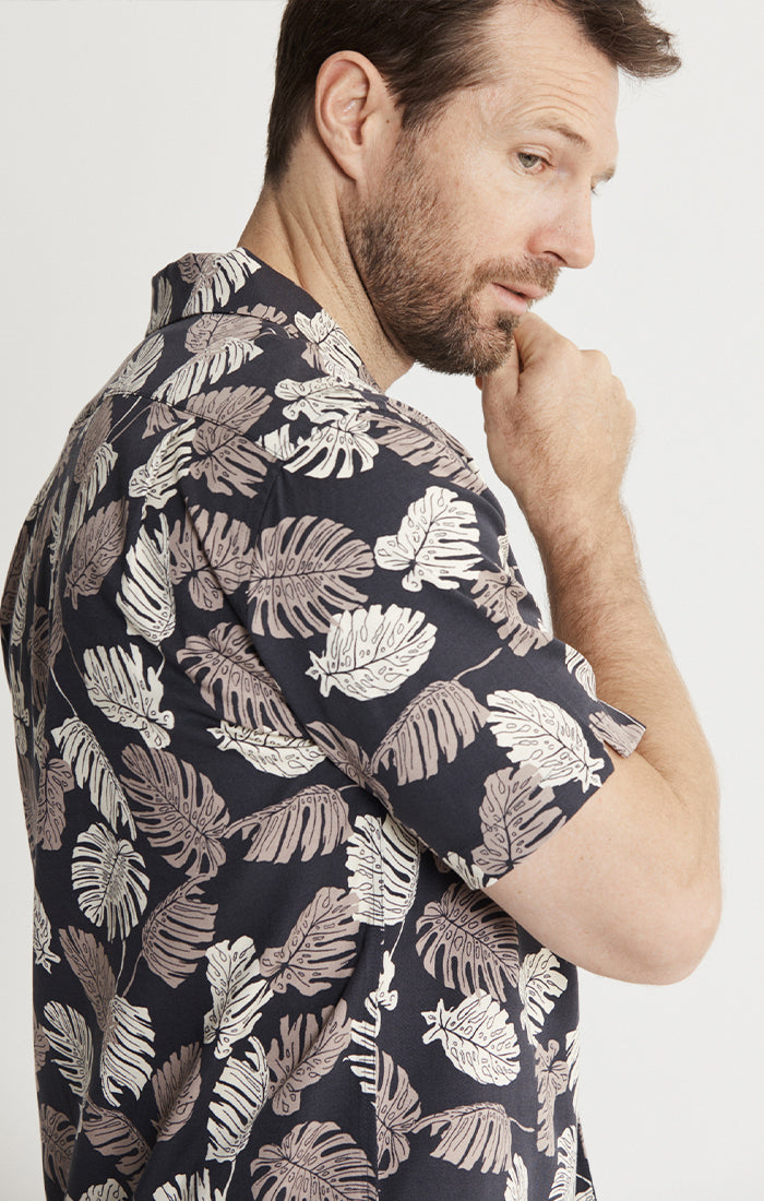 Lyocell Twill Short Sleeve Camp Shirt