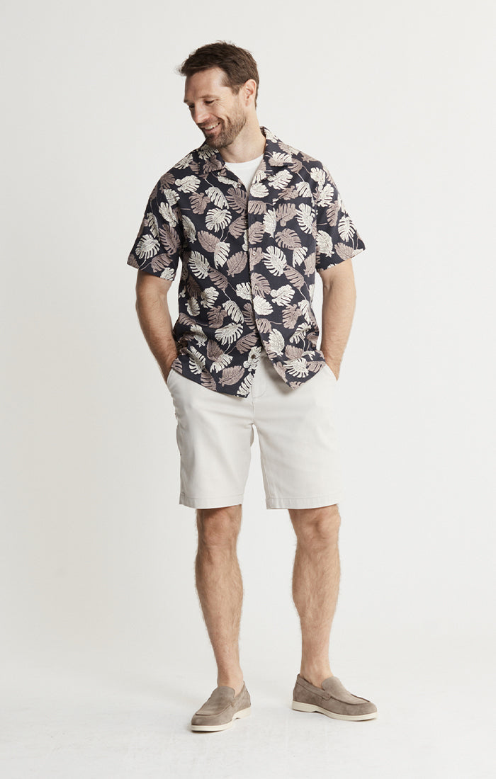 Lyocell Twill Short Sleeve Camp Shirt