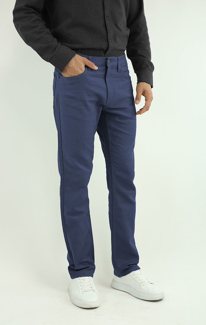 Stretch Straight Fit 5 Pocket Twill Pant