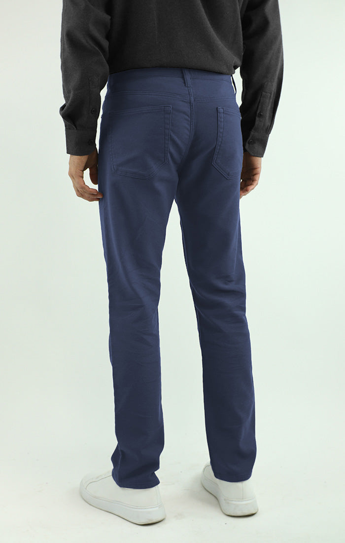 Stretch Straight Fit 5 Pocket Twill Pant